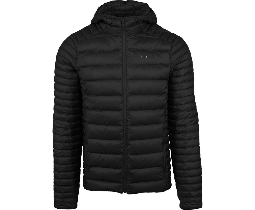 Kurtka Merrell Męskie Czarne - Ridgevent™ Thermo Hoody - 537418-EGS